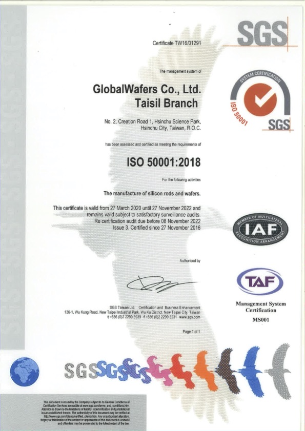 GlobalWafers Cp., Ltd. Taisil Branch